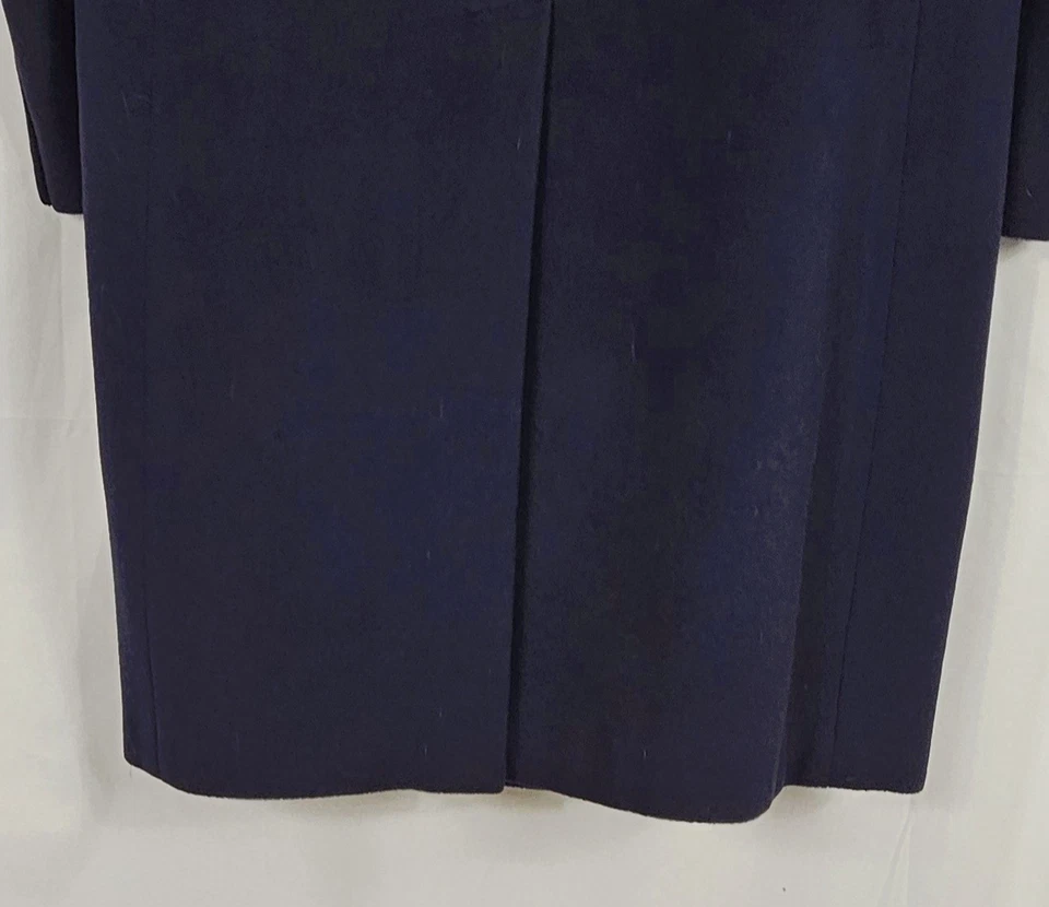 MINT Men's Hart Schaffner & Marx Silver Trumpeter 100% Cashmere Overcoat Navy XL - Image 4 of 4
