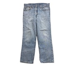 Jeans Levis 516 W34 L27 Uomo Blu Chiaro Regolare Vestibilità Dritta Denim (F)