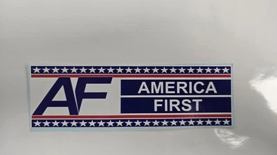 LIGHTFIRE PRINTING America First Nick Fuentes Vinyl Bumper Sticker Decal • Conservative Design