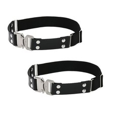 Leather Punk Thigh Garter Belts 2 PCS Adjustable Leg Rings Buckle Elastic Women