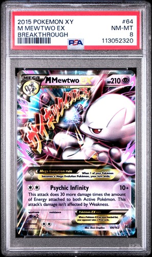 M Mewtwo-EX graded PSA 8 for sale on eBay
