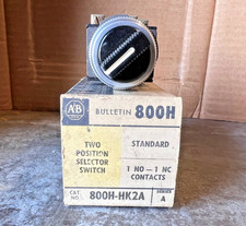 Allen-Bradley 800H-HK2A 2 Position Selector Switch Unti Standard Operator