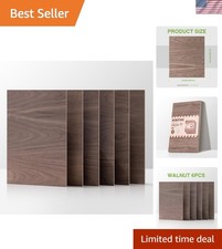 Natural 12 x 16 x 1/8" Walnut Sheets - Ideal for Creative Wood Projects 6-Pack 