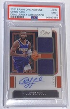 2021 Panini One And One Chris Paul Dual Jersey Auto 25/25 PSA 9 MINT