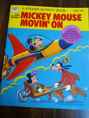 1979 MICKEY MOUSE STICKER ACTIVITY BOOK,Unused,goofy,donald duck,dumbo,disney 