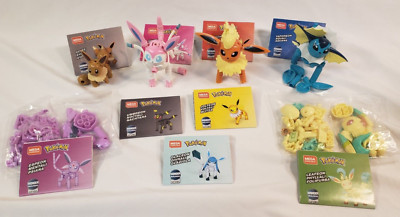 MEGA Construx Pokemon Lot - Eevee Evolutions; Some Sealed & Some Missing Pieces