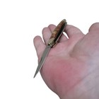 Rite Edge 3 BLADE STOCKMAN Pocket Knife w/ Brown Marble Style Acrylic Handle — photo 6