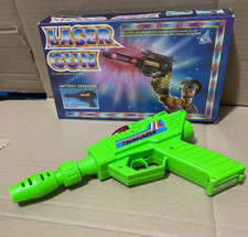 PISTOLA LASER GUN SPAZIALE a batteria VINTAGE ANNI 80 Blaster BOOTLEG Star Wars