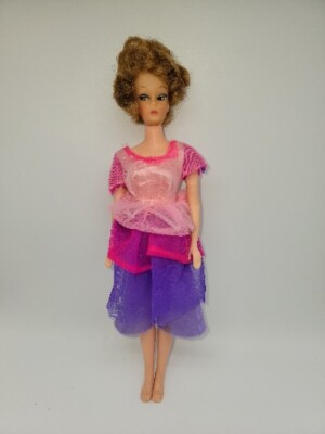 Vtg 1960's Uneeda Barbie Clone Fashion Doll Marked  U 