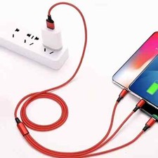 3 in 1 Fast USB Charging Cable Universal Multi Function Charger Cord
