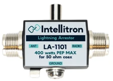 Intellitron LA-1101 Lightning Arrestor 400w 50 Ohm DC-1000MHz SO239