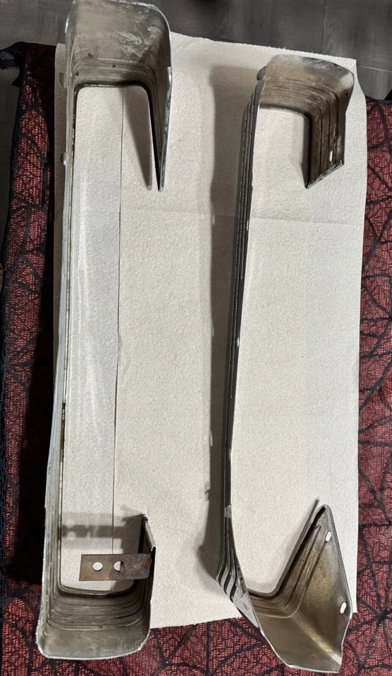 Lincoln Capri 1951-1955 juego de molduras de asiento/banco cromado (izquierdo y derecho) Foto 4 de 4