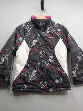 Zero Xposur Coat Youth L 14 Black Pink Ski Jacket Insulated Zip Up