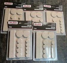 Tool Bench Hardware Felt Pads For Furniture 5 Pack ( 135 Count In Total)