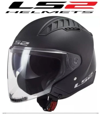 CASCO JET LS2 COPTER 2 SOLID NERO OPACO INTERNO REMOVIBILE ECE 22.06