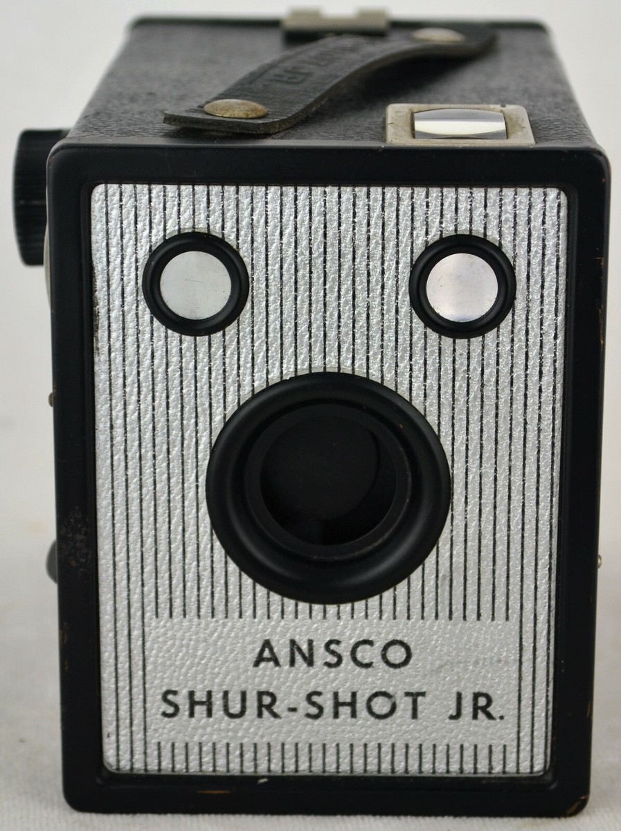 ANTIQUE Box Camera ANSCO SHUR SHOT JR. - Clean Clear Glass | eBay