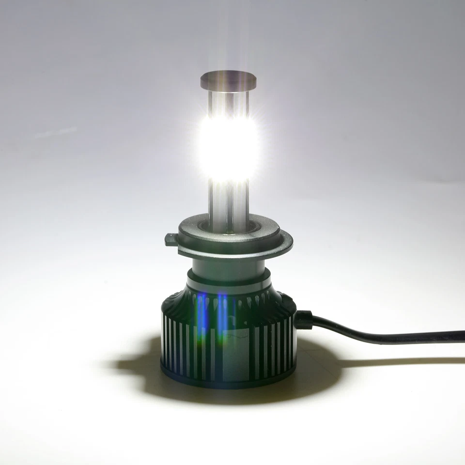 Combo de bombillas de faros LED H7 H11 de 6 lados haz alto bajo blanco súper brillante 6500K Foto 2 de 4