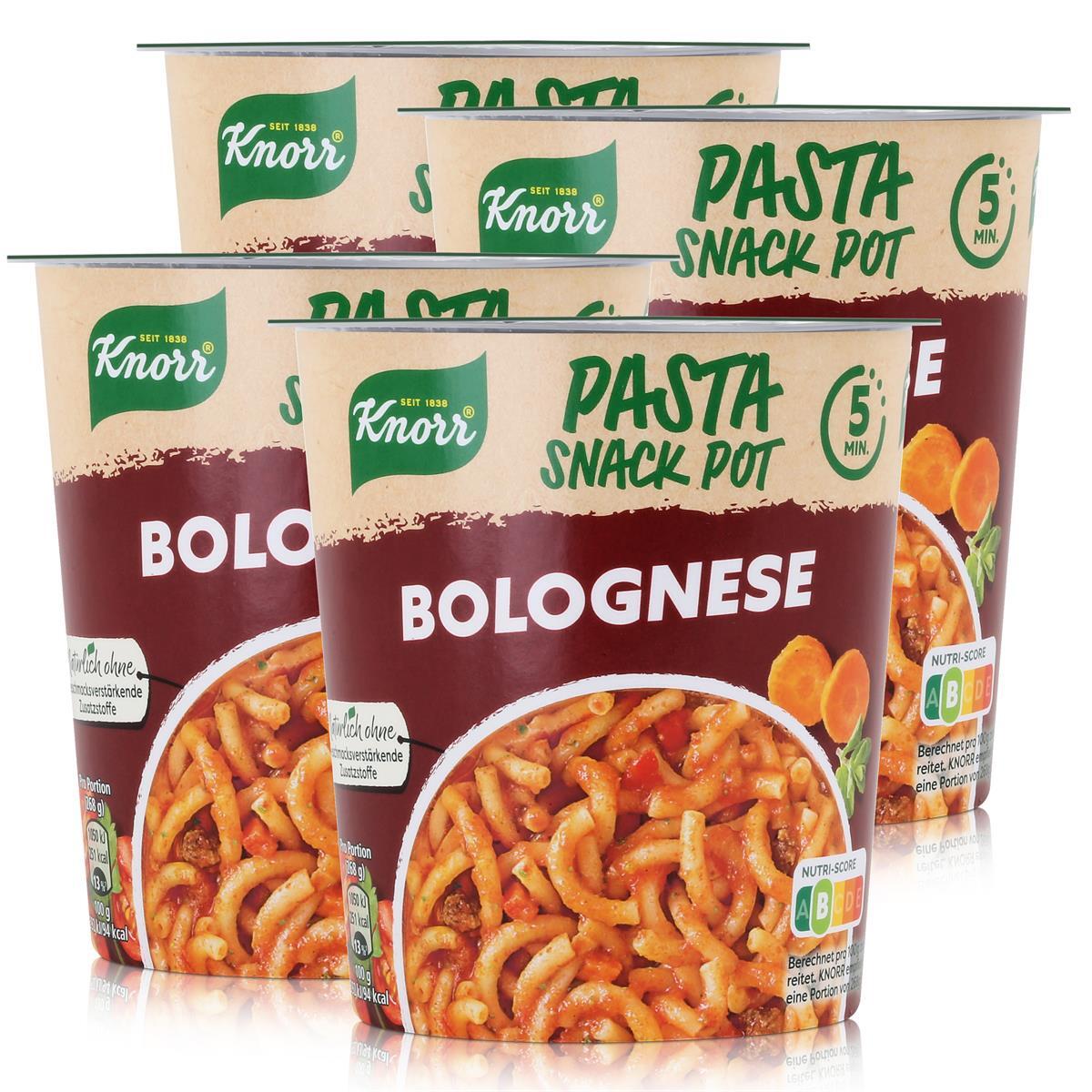 Knorr Pasta Snack Pot Bolognese 68g In 5 Minuten fertig (4er Pack) eBay