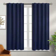 Cortinas opacas para dormitorio - 38 x 45 pulgadas, bolsillo para barra