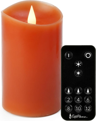 Christmas Decor Flameless LED Candles with Remote Control, 3''X 5''Battery Operate