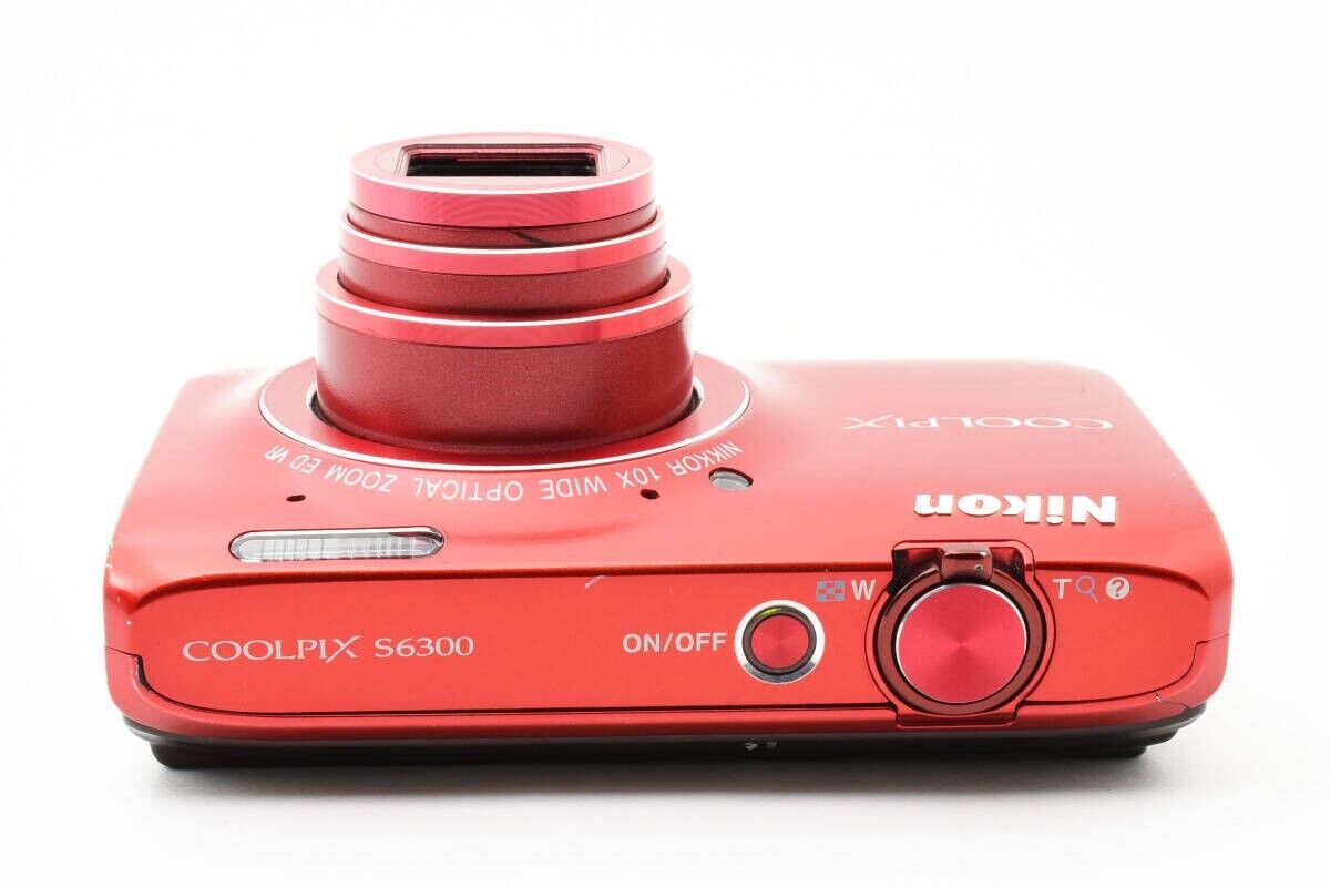 Nikon Coolpix S6300 Red Digital Camera 16.0 MP 10x Optical Nikon Coolpix S6300 Red Digital Camera 16.0 MP 10x Optical