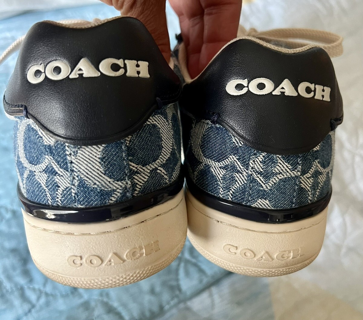 Coach Lowline Denim Sneaker Size 8 RARE | eBay