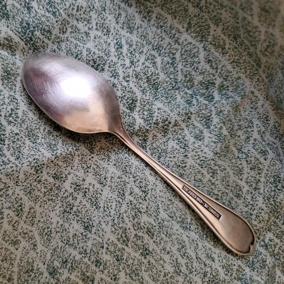 MCM Demitasse Spoon Beard 90-12 Swiss - Disc & Monogram J T