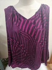 TAGLIA 2X SCILLA BY DORA LANDA blusa in seta manica lunga INVPV2318