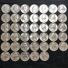 WASHINGTON QUARTER $10 FULL ROLL 40 QUARTERS AU & BU SILVER 90% QTY AVAIL  #53B