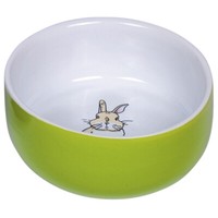 Nobby Nager Keramik Napf Rabbit GrüN/Weiß Ø11Cm FüR Kaninchen 4,5Cm