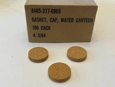 Military USGI Canteen Water Cap Gasket Replacement WW2 WWII  3 Pack NOS 1964