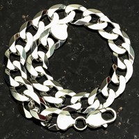Curb 250-8 10mm Heavy 22 Gram .925 Sterling Silver Bracelet 8 on sale Curb 250-8 10mm Heavy 22 Gram .925 Sterling Silver Bracelet 8 on sale