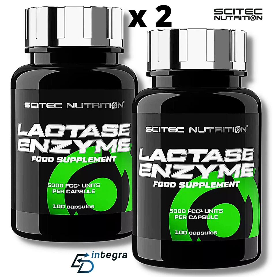 SCITEC NUTRITION Lactase Enzyme 100 cps x 2 Enzimi per Intolleranza al Lattosio