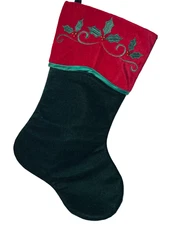 St. Nick’s Choice Green Velvet Christmas Stocking