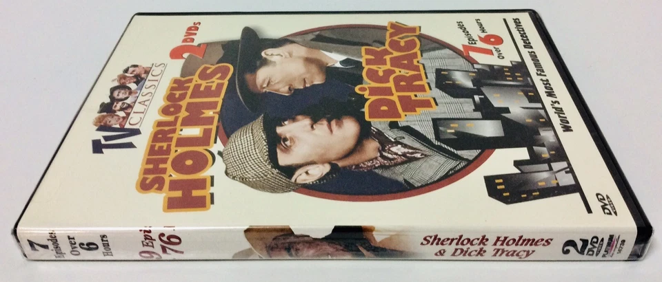 TV Classics “Sherlock Holmes & Dick Tracy” 2-Disc DVD 📀 Set - NEW Sealed - Image 4 of 4