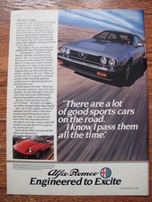 Alfa Romeo GTV 6 2.5 Coupe & Spider Veloce Convertible Advertising Print ad