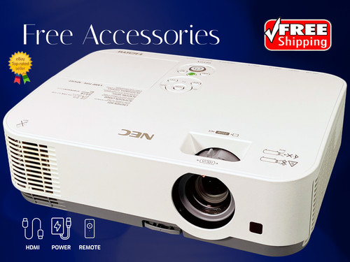 3300 ANSI 3LCD Projector for Gaming Golf Race Flight Simulator 1080p HDMI Bundle