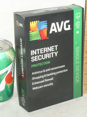 SEALED AVG AVAST INTERNET SECURITY 1 DEVICE PC ONLY 1 YEAR RETAIL BOX DOWNLOAD