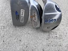 Wilson Sam Snead Sand Wedge Blue Ridge  RH  Steel , Loco 17* 3-iron, Tiger Shark