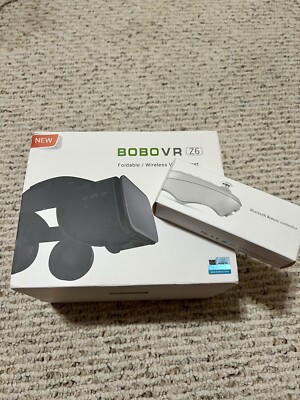 NEW IN BOX; VR FOLDABLE/WIRELESS HEADSET w/ BLUETOOTH REMOTE CONTROLLER