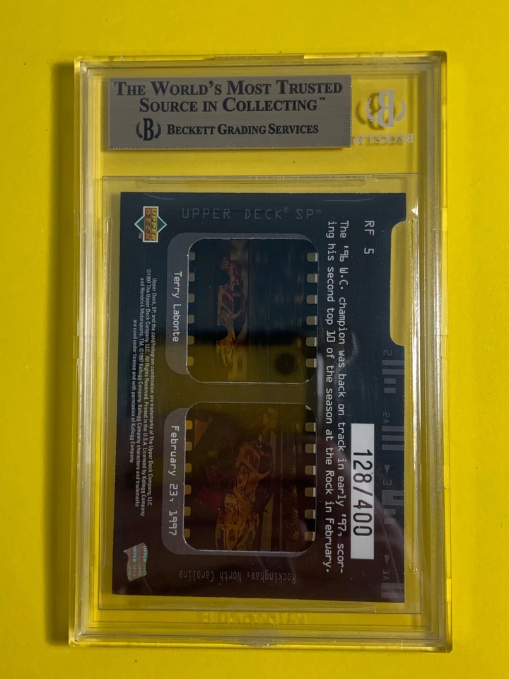 1997 UD SP Race Film #RF5 Terry Lamonte /400 ~ BGS 9.5 - Image 4 of 4