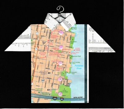 Origami Map Shirt Virginia, Alexandria, Potomac River, The Lyceum, Carlyle House | eBay Origami Map Shirt Virginia, Alexandria, Potomac River, The Lyceum, Carlyle House | eBay