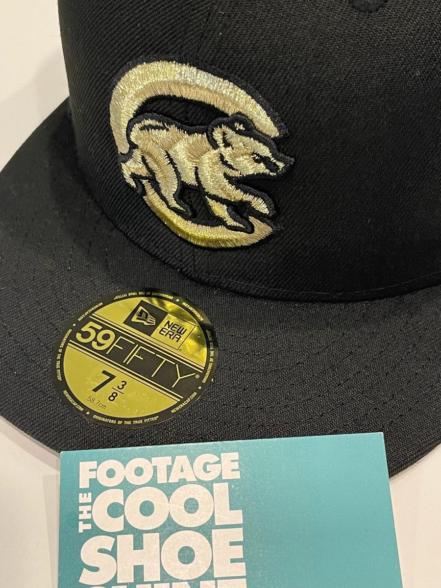 Black and gold sales cubs hat