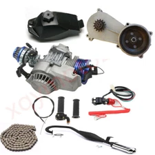 49CC 50CC 2 STROKE COMPLETE ENGINE MOTOR PULL START FOR POCKET MINI BIKE ATV