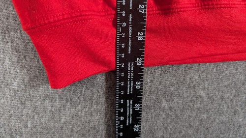 Rue21 Hoodie Cotton Fleece Red Sweatshirt Unisex The World Is Yours XL - Picture 6 of 8