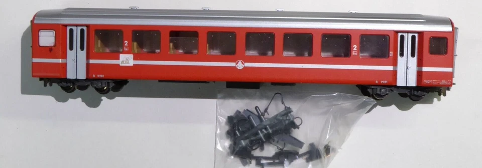 Bemo 3271 511 Spur H0m BVZ Zermattbahn Personenwagen B 2281 2.Klasse gut