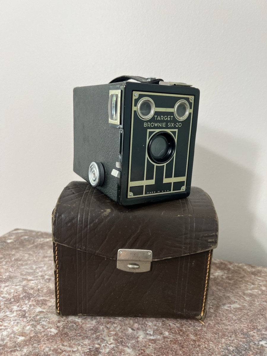 Vintage Kodak Brownie Target Six-20 Box Film Camera Art Deco Box