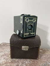Vintage Kodak Brownie Target Six-20 Box Film Camera Art Deco Box 1940's Untested