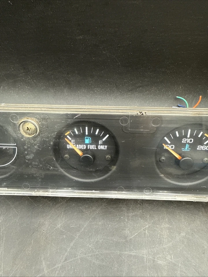 Juego de manómetros de tablero central Jeep Wrangler YJ 92-95 racimo aceite combustible temperatura voltios Foto 3 de 4