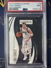 2019-20 Luka Doncic Panini Illusions Astounding Gold #13 Graded PSA 9 RARE